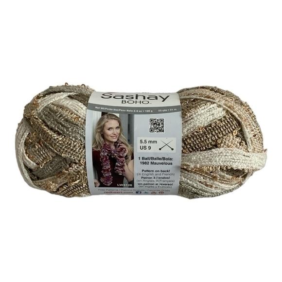 NWT RED HEART Boutique Sashay Boho Yarn Tambourine Texture Yarn Knitting Yarn - Picture 3 of 3